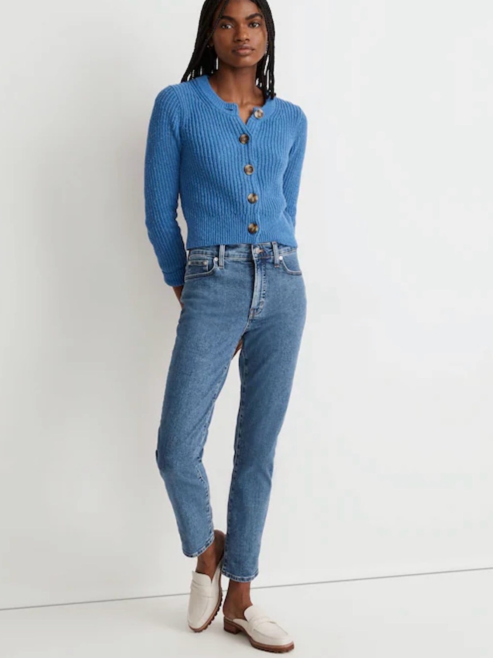 Madewell Mid Rise Perfect Vintage Jeans 26 Dark Indigo Magic Pockets